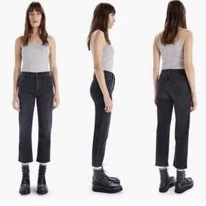 Mother Black Tomcat Jeans in Lies Lies Lies